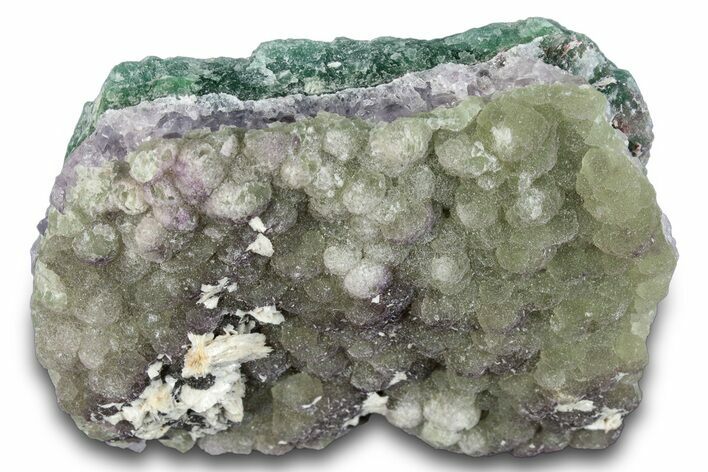 Botryoidal Fluorite on Amethyst - Colorado #285050